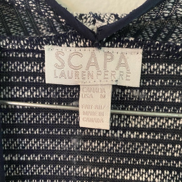 SCAPA by Lauren Pierre Drape Sweater with Tank Top - Picture 4 of 5
